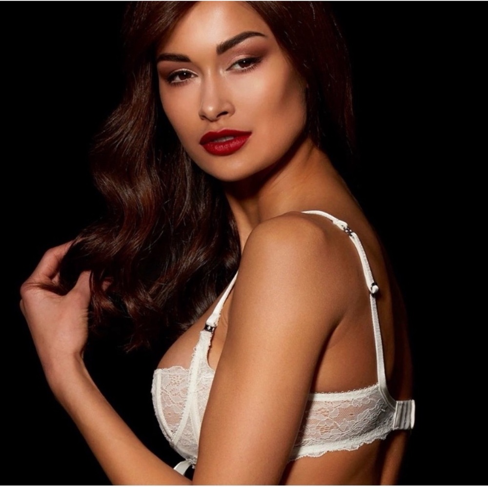 Honey Birdette Lace Underwire Rebecca Bra (38H) and Thong (XXL) - Ivory SET NWT - Picture 3 of 14